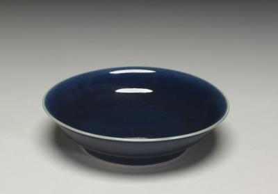 图片[2]-Dish with cobalt blue glaze, Hsuan-te reign (1426-1435), Ming dynasty-China Archive